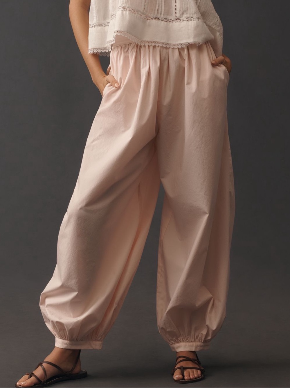 Maeve Poplin Balloon Pants NWT 💕PINK💕 😍POCKETS😍